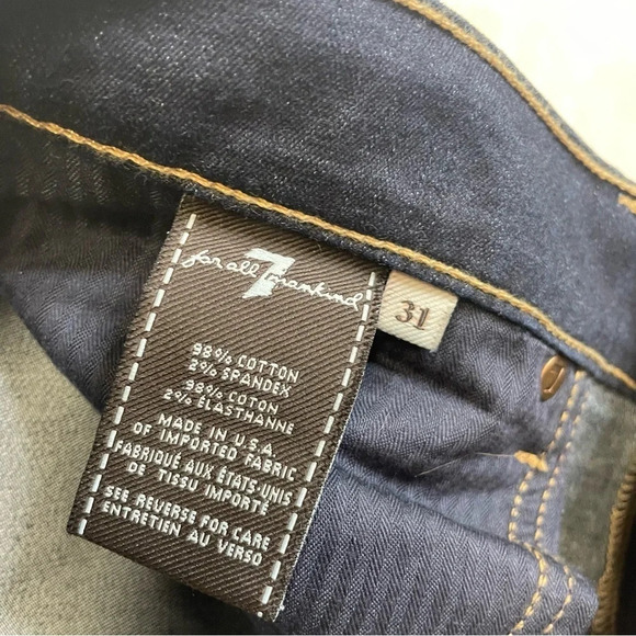 7 for all mankind Roxanne jeans women’s size 31 long inseam 35” - Picture 6 of 7